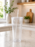 24 oz Acrylic Tumbler Snow Globe