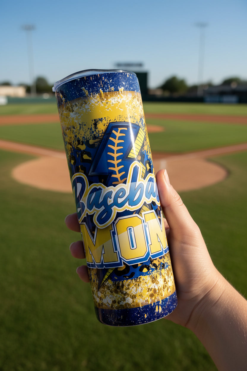 Baseball Mom 20 oz Stainless Steel Tumbler