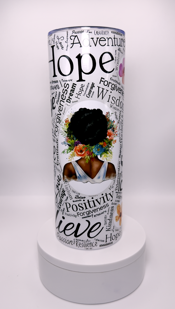 Affirmations Hope 20 oz Stainless Steel Tumbler