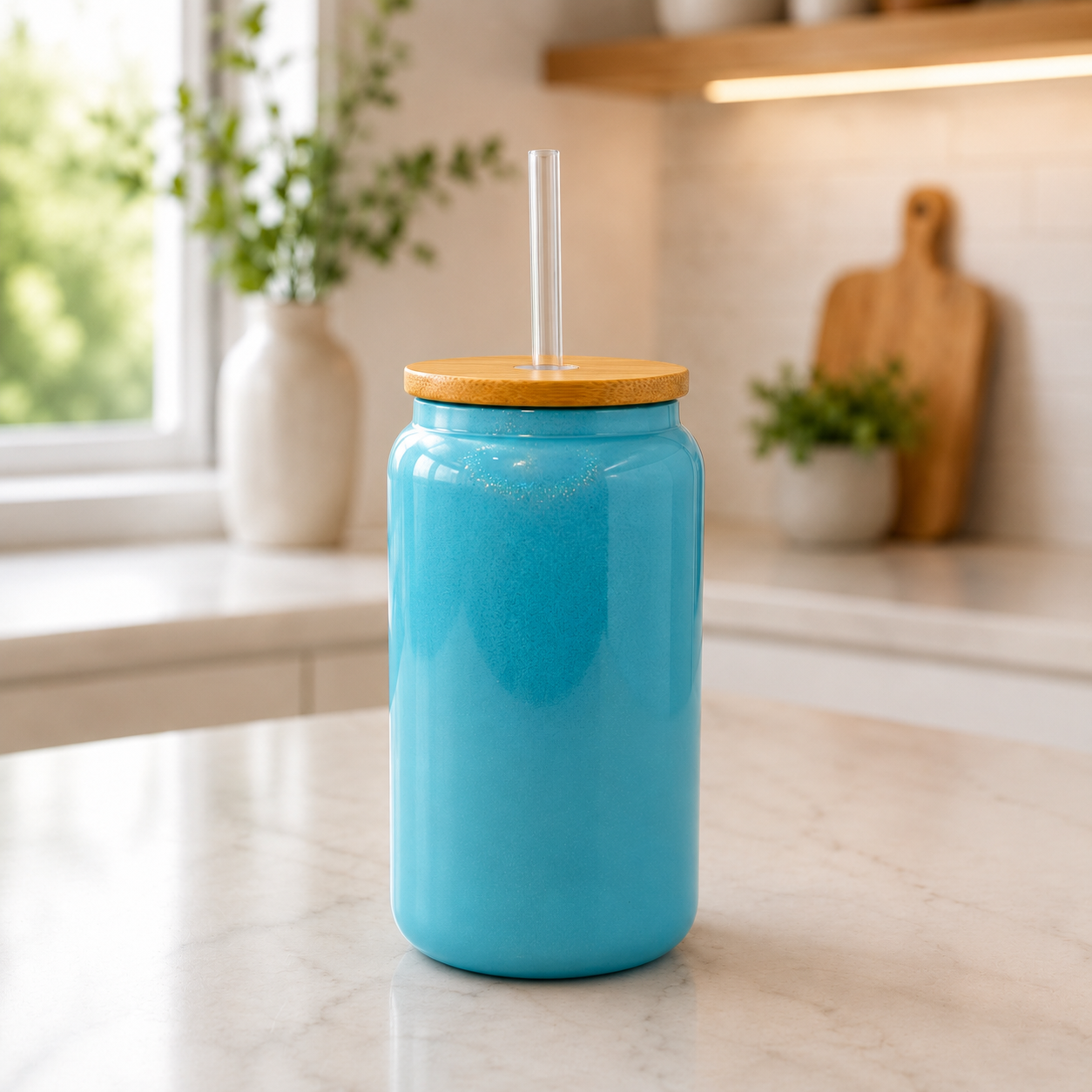 16 oz Shimmer Glass Can Cup