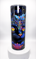 Colorful Black Cat 20 oz Stainless Steel Tumbler