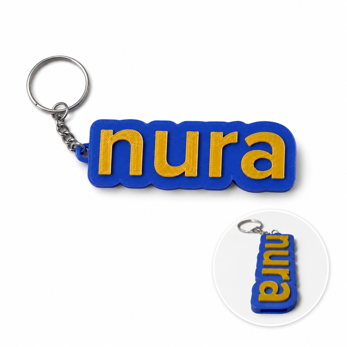 Personalized Nameplate Keychain with Tab Opener