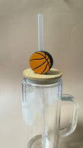 Basketball Straw Topper