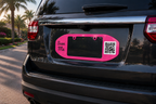 License Plate Frame with QR code