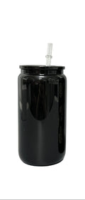 16 oz Black Libby Glass Cup