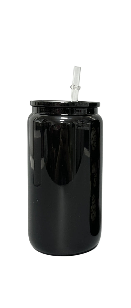 16 oz Black Libby Glass Cup