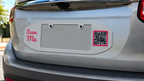 License Plate Frame with QR code