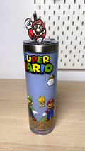 3D Stainless Steel Snowglobe Tumbler with straw topper