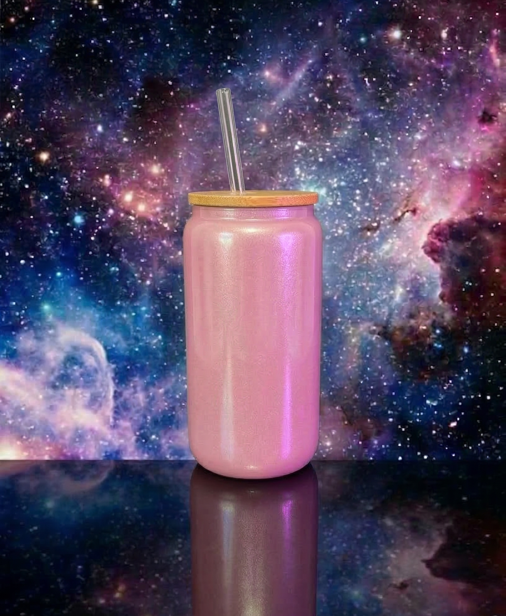 16 oz Shimmer Glass Can Cup