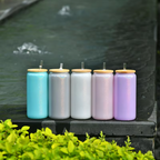16 oz Shimmer Glass Can Cup