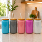 16 oz Shimmer Glass Can Cup