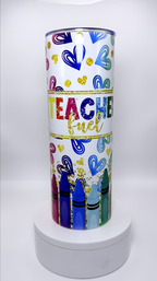 Teacher Fuel 20 oz Stainless Steel Tumbler