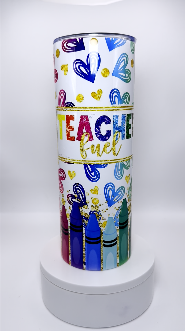 Teacher Fuel 20 oz Stainless Steel Tumbler