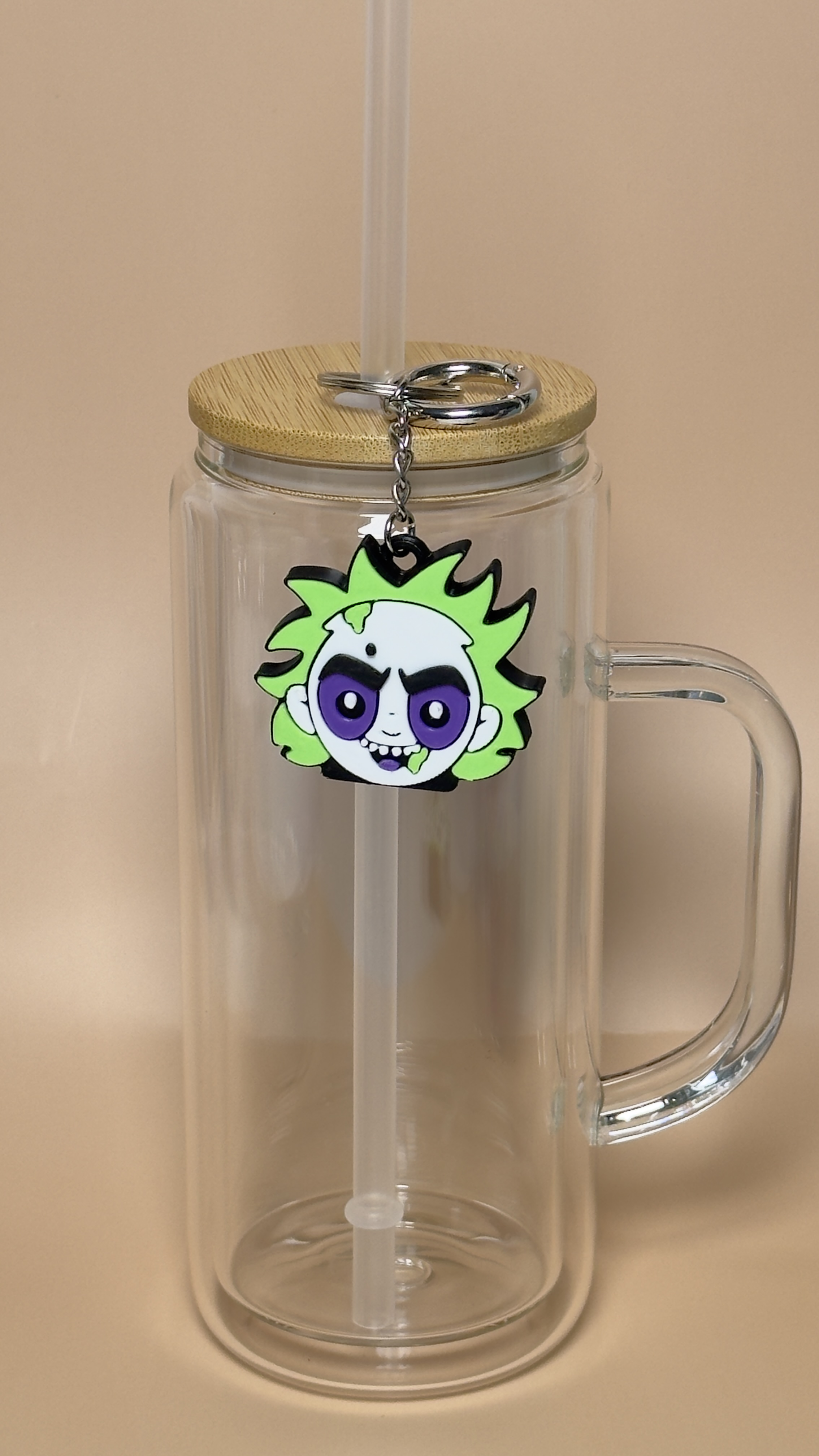 Beetlejuice Straw topper and Tab Opener