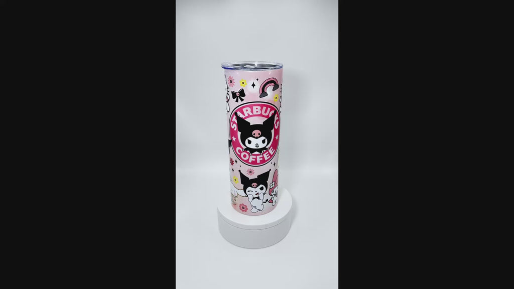 Anime Starbucks Kuromi 20 oz Stainless Steel Tumbler