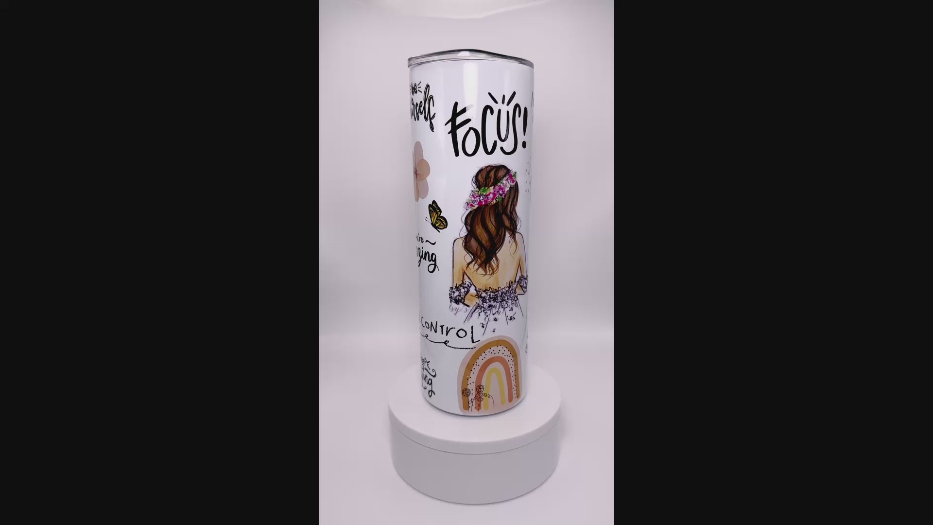Focus Affirmation 20 oz Stainless Steel Tumbler