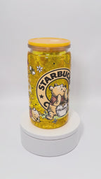 Honey Comb Yellow Bear 16 oz Acrylic Snow Globe
