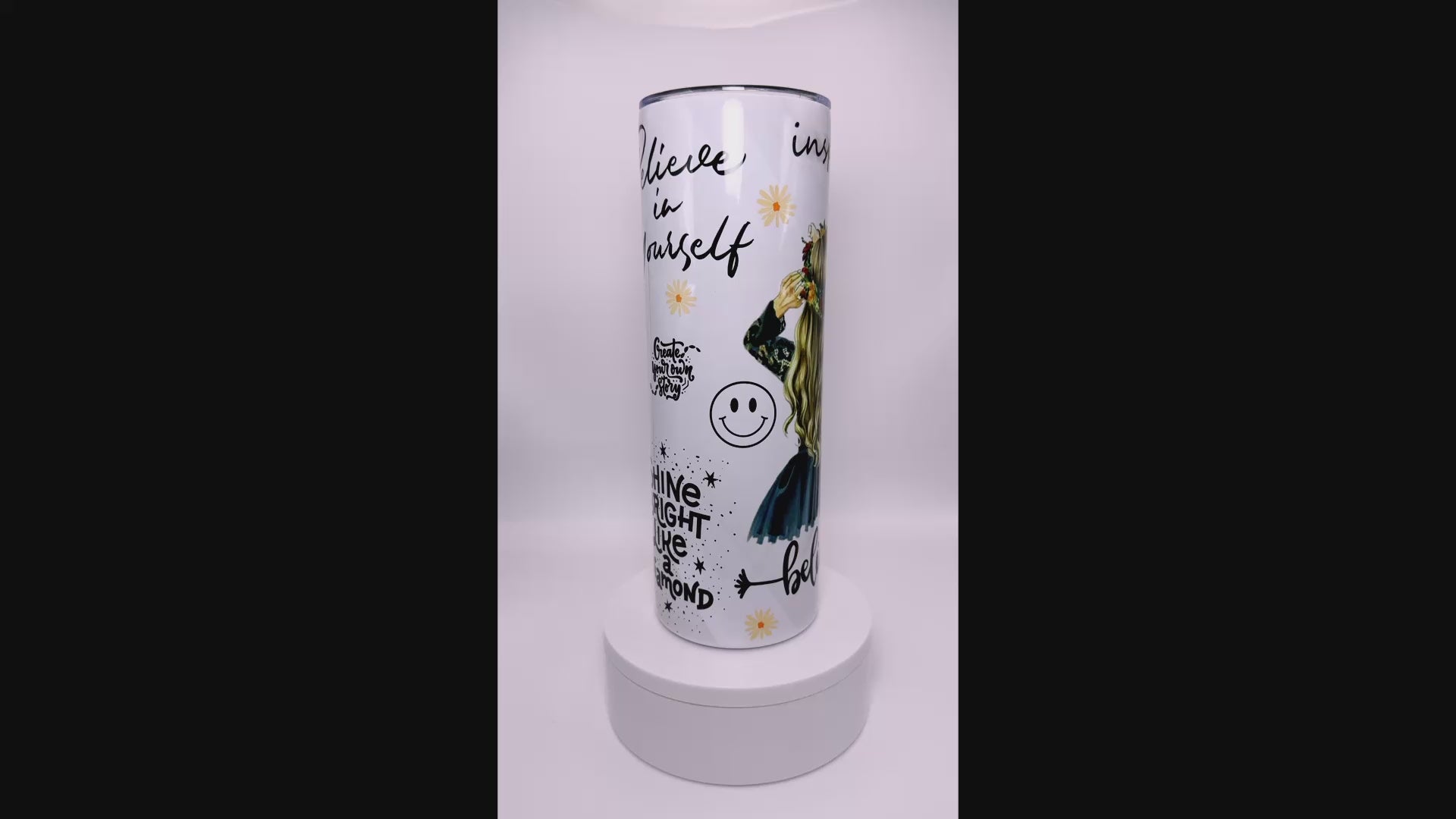 Inspire Believe Affirmation 20 oz Stainless Steel Tumbler